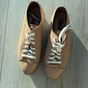 Miu Miu Tan Espadrille Sneakers
